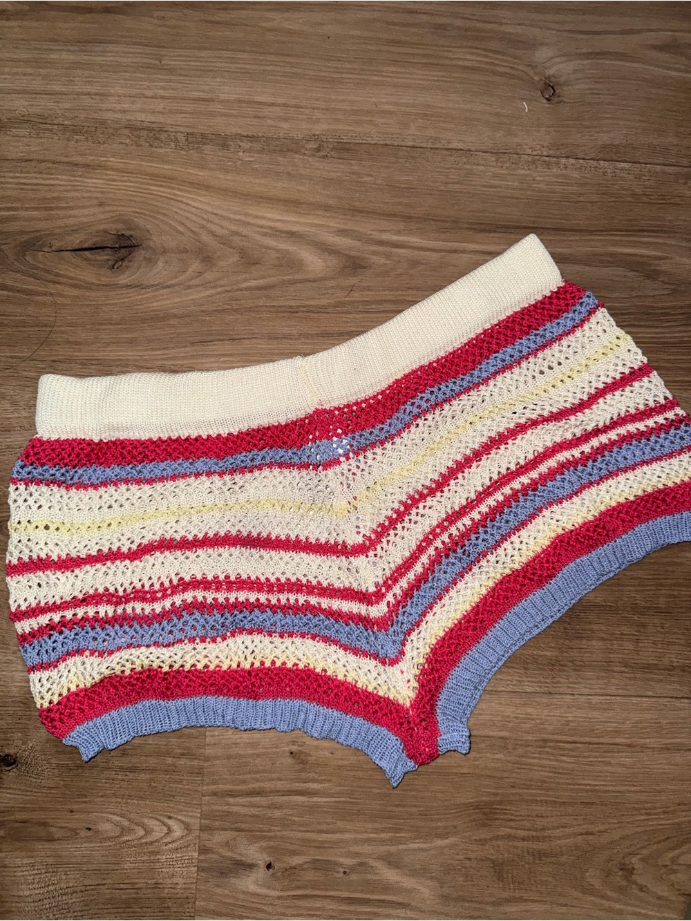 Brand new striped knit shorts